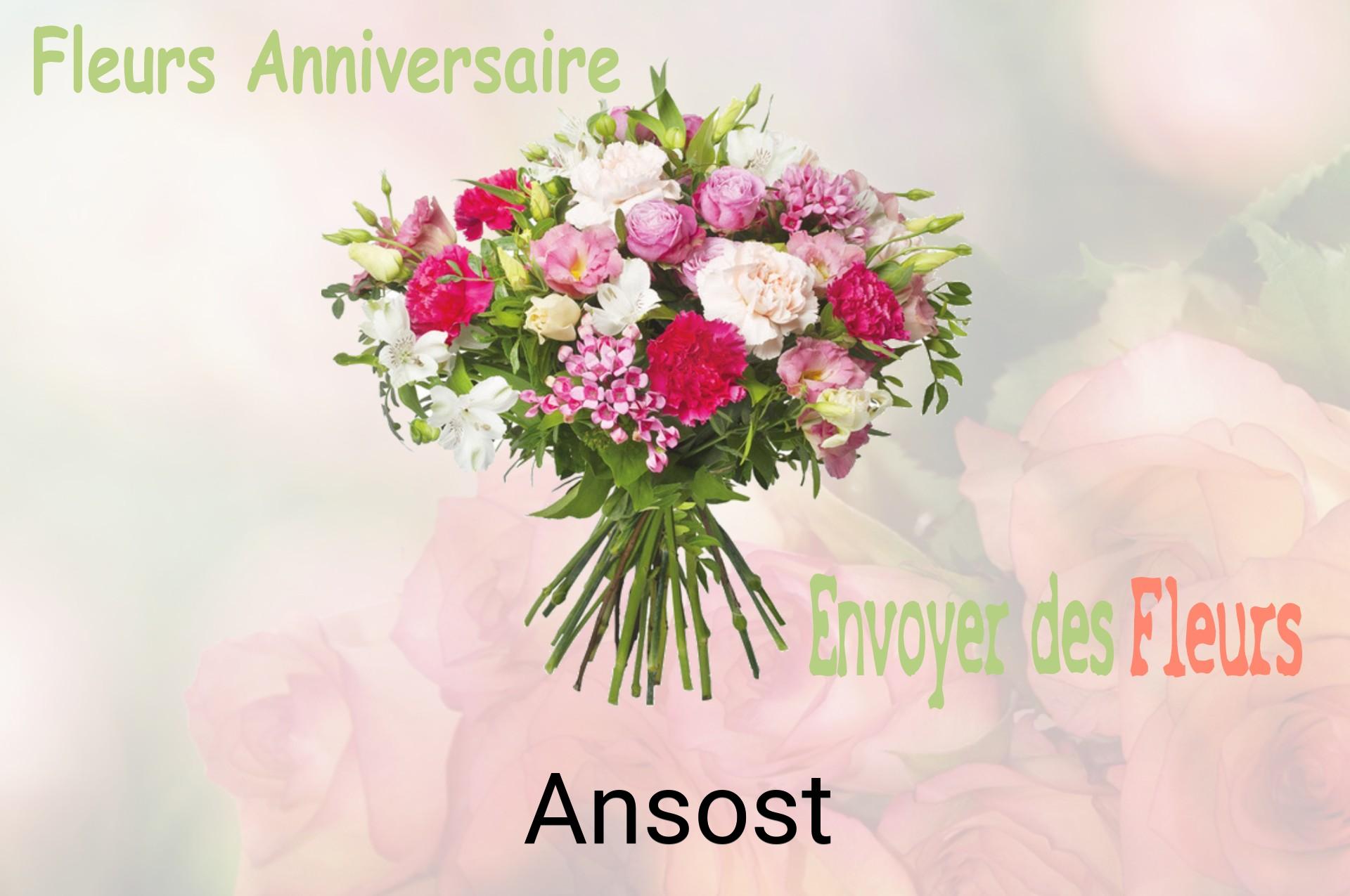 Bouquet de fleurs d’anniversaire livré à Ansost