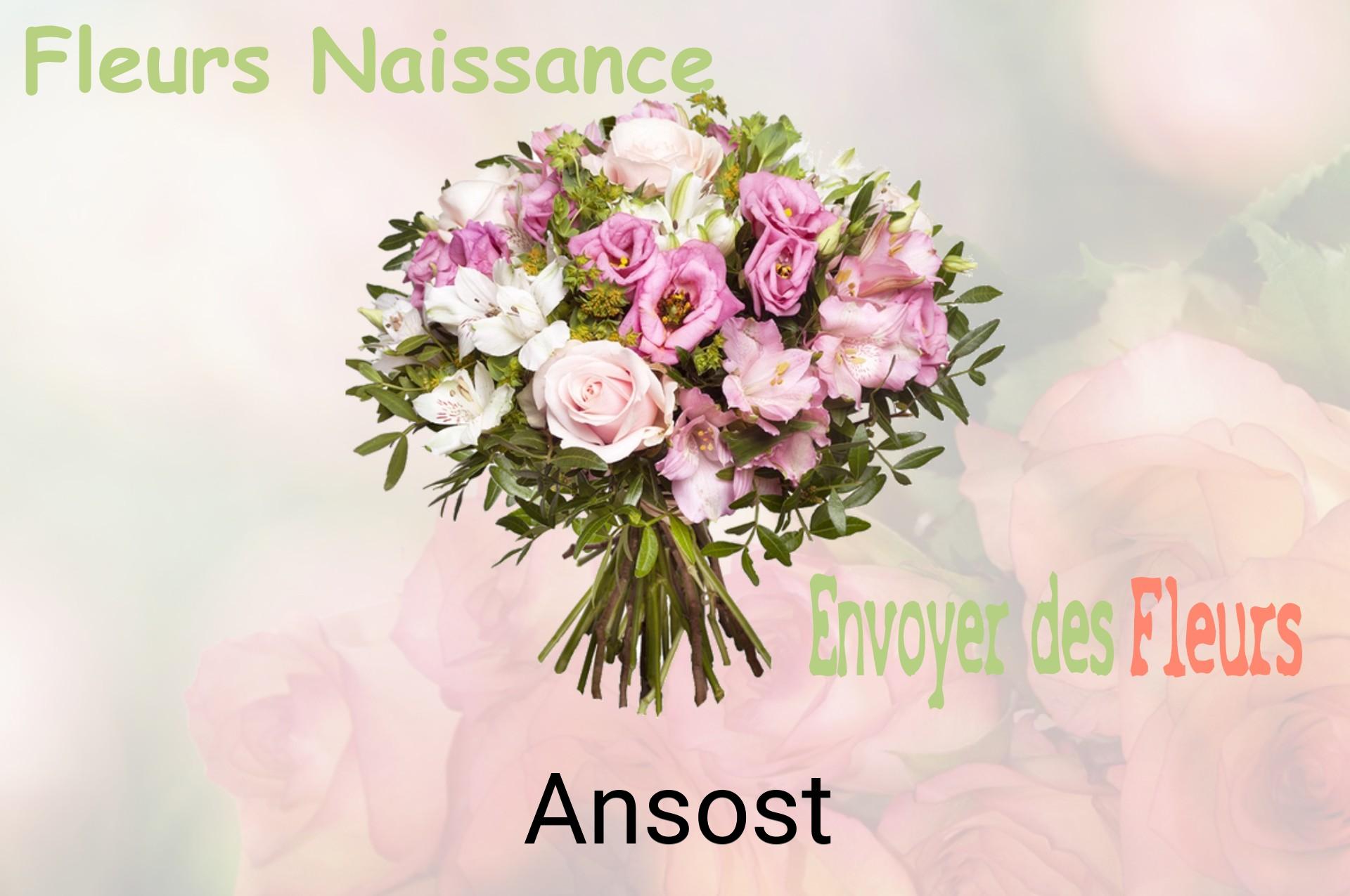 Bouquet de fleurs de naissance livré à Ansost